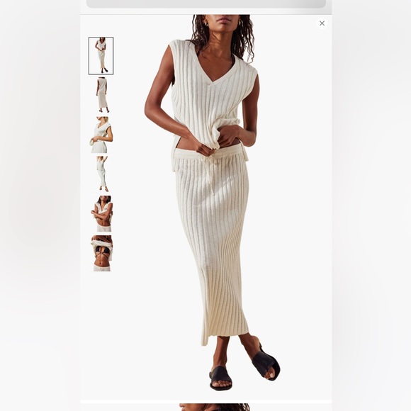NWT Free People Veda Sweater Skirt Set - Picture 2 of 7